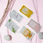 Pack of 5-in-1 Aloe Vera, Turmeric, Hyaluronic, Niacinamide, Vitamin C Facial Sheet Mask Combo | Allantoin Vitamin E Glycerin Infused | Face sheet Mask for Dull and Uneven Skin Tone (Pack of 5)
