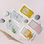 Pack of 5-in-1 Aloe Vera, Turmeric, Hyaluronic, Niacinamide, Vitamin C Facial Sheet Mask Combo | Allantoin Vitamin E Glycerin Infused | Face sheet Mask for Dull and Uneven Skin Tone (Pack of 5)